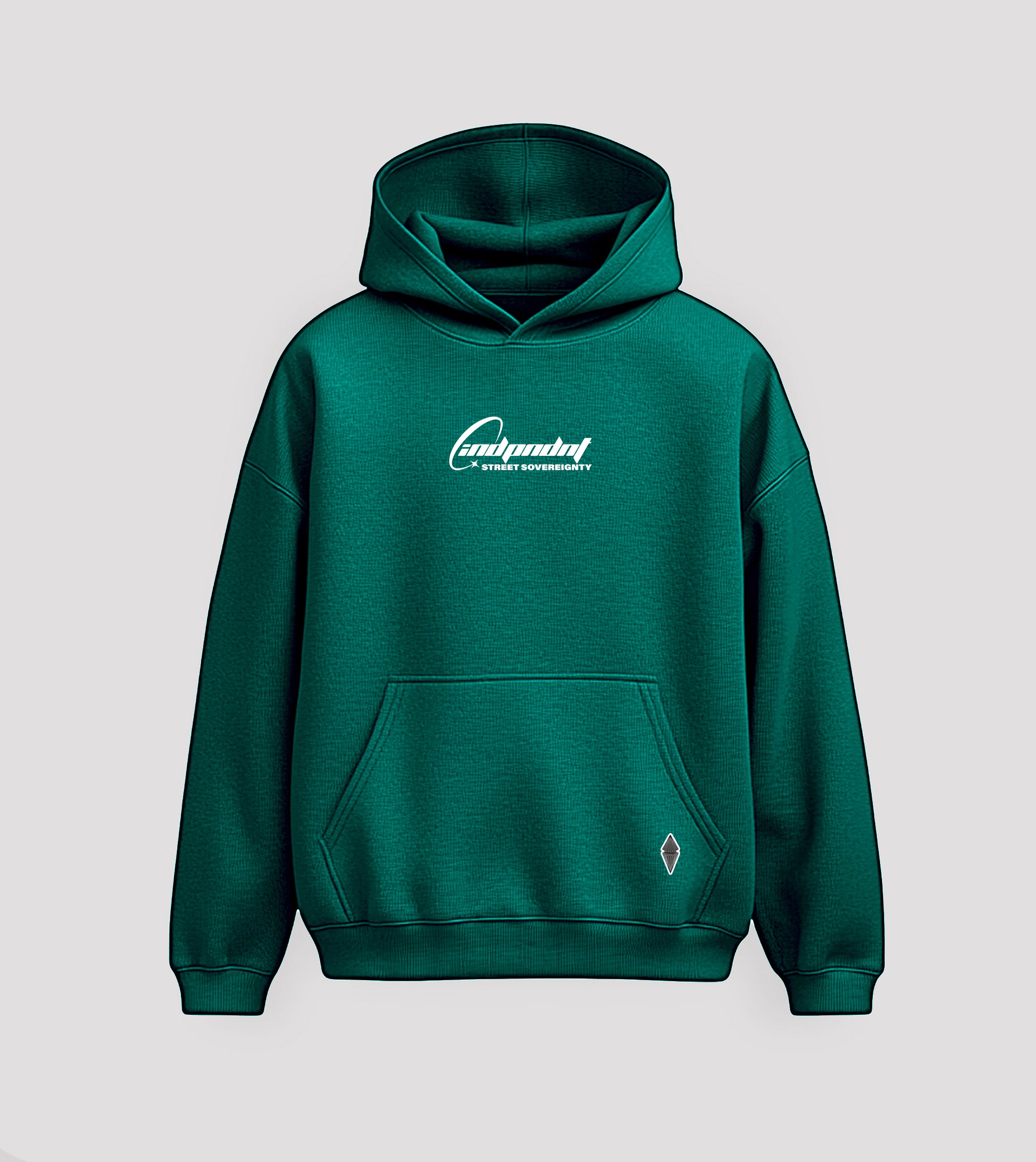 Shooting Star "iNDPNDNT" Hoodie - Emerald Green